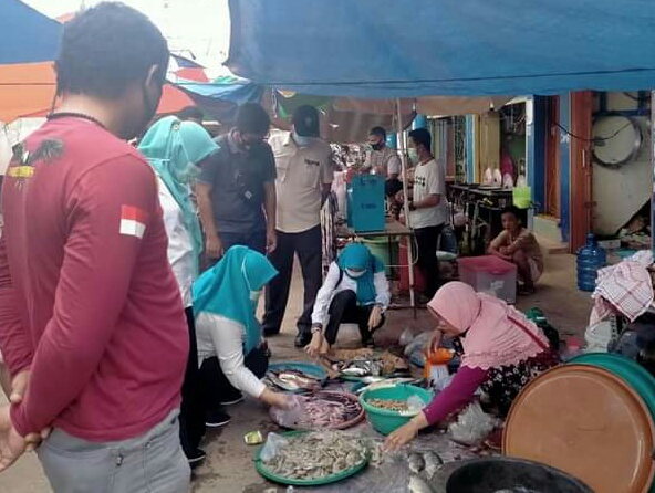 Operasi Gabungan Yustisi Patuh Protokol Kesehatan di Sanga Desa Kabupaten Muba