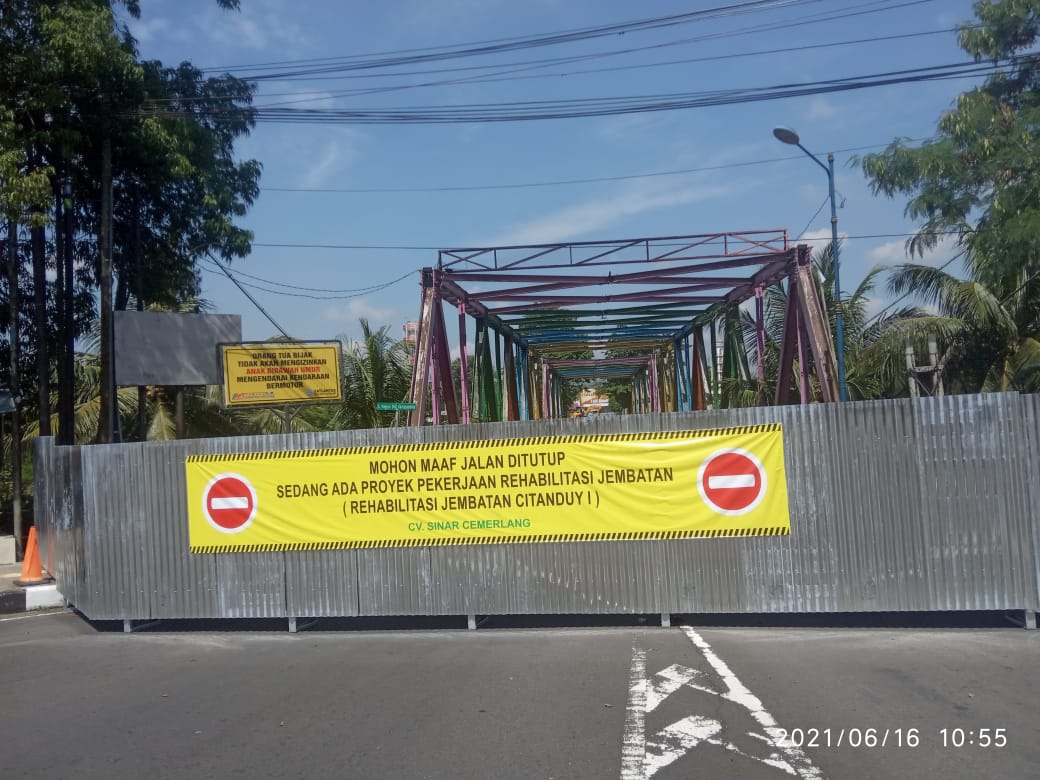 Jembatan Jembar Kota Banjar Direhab, Kendaraan menuju Arah Ciamis, Tasik dan Bandung Harus Putar Arah