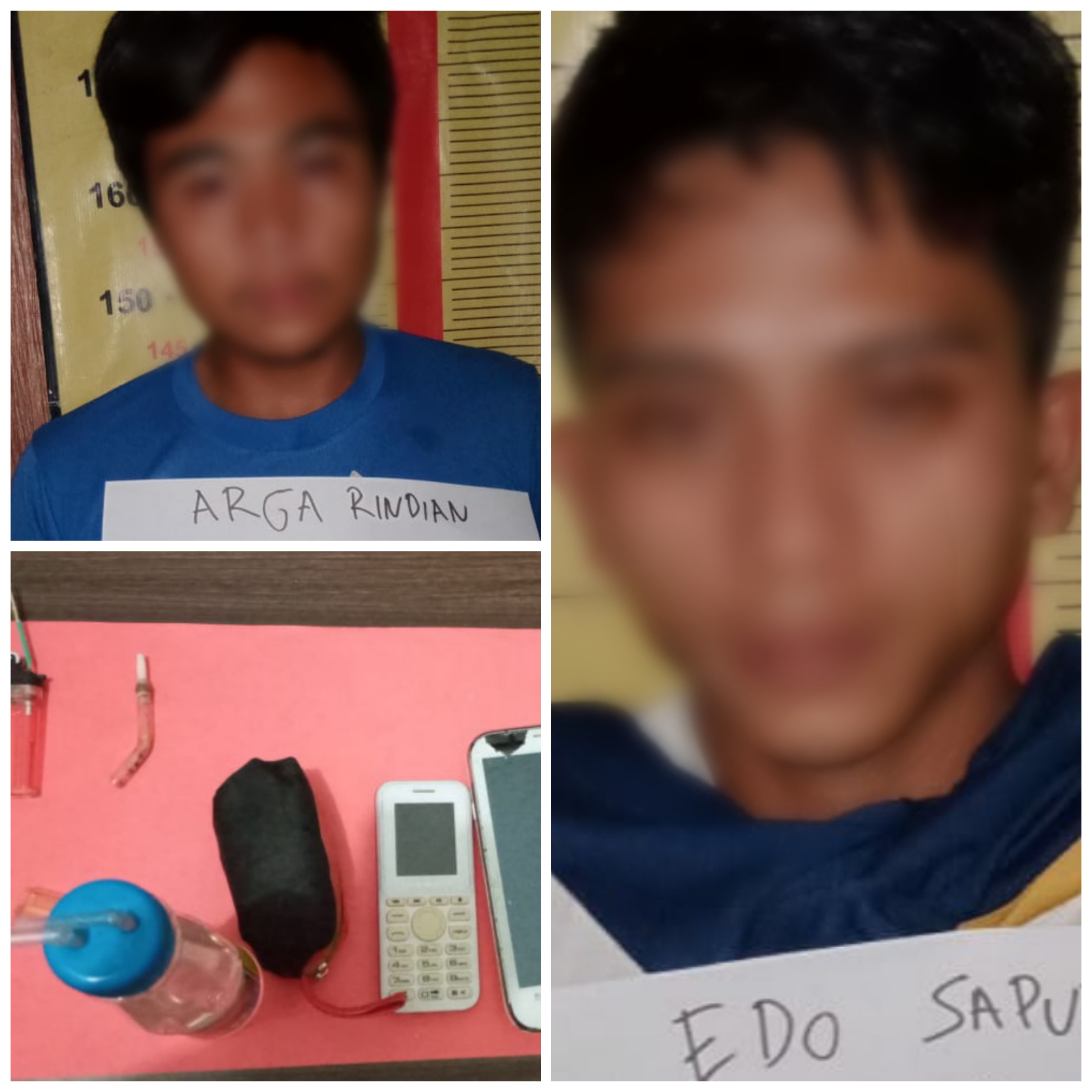 Dua Penyalahguna Narkoba Sabu Ditangkap Polres Tanggamus di Pulau Panggung