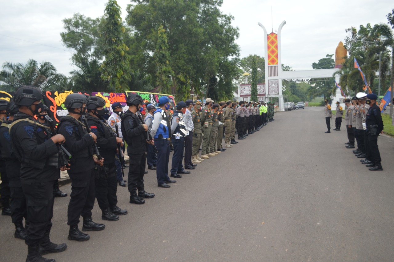 Polres Tulang Bawang Kerahkan Ratusan Personel Amankan Kedatangan Menpan RB