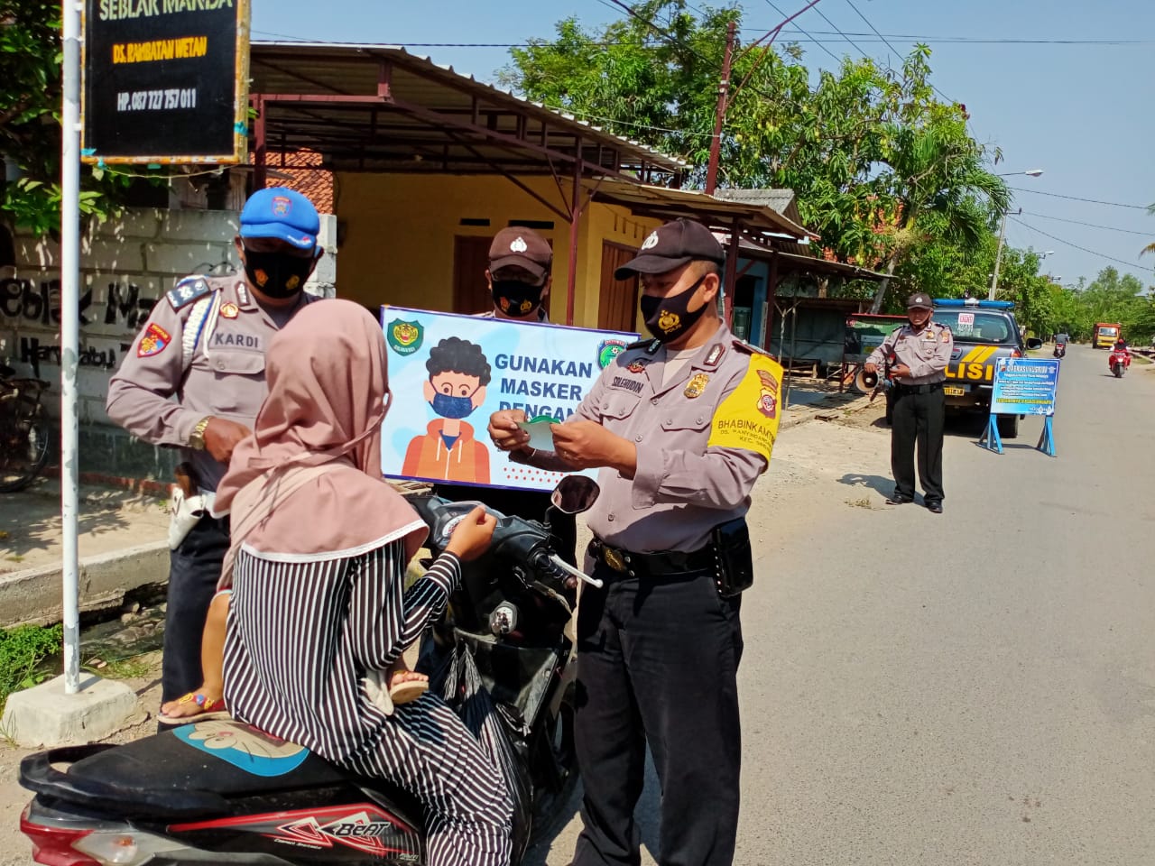 Cegah Covid-19, Polres Indramayu Polda Jabar Kembali Kampanyekan 3M