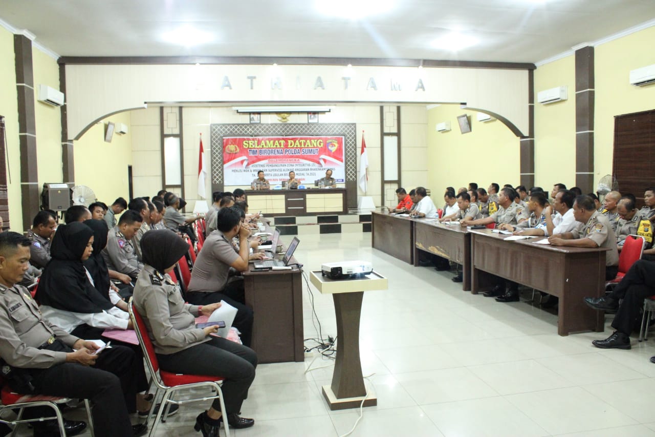Kapolres Sergai Terima Kunjungan Tim Birorena Polda Sumut Dalam Asitensi Pembangunan Zona Intergeritas