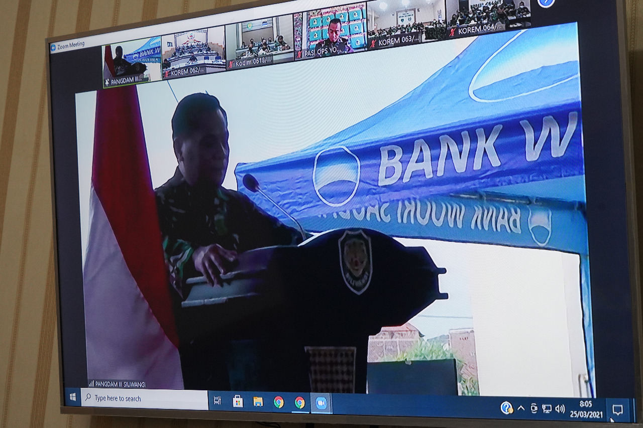 Pembukaan Apel Dansat Tersebar Kodam lll/SLW TA 2021