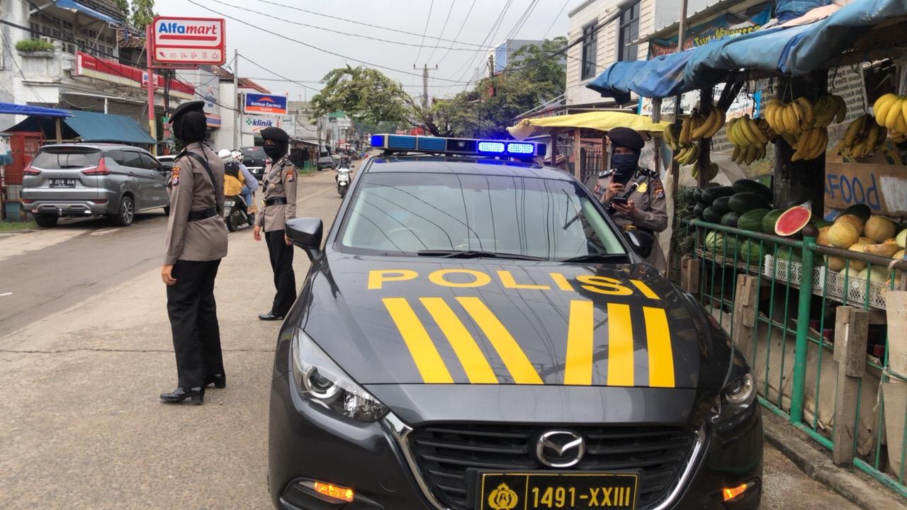 Nong Jawara Polda Banten Rutin Lakukan Patroli Cegah Covid-19