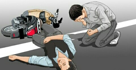Seorang Kakek Tewas Tertabrak Sepeda Motor, Terduga Pelaku Kurang Bertanggungjawab