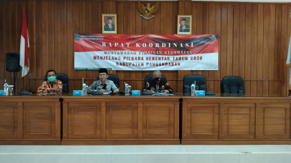 Menjelang pelaksanaan pemungutan suara dalam Pemilihan Kepala Daerah, Pemerintah Kabupaten Pangandaran 