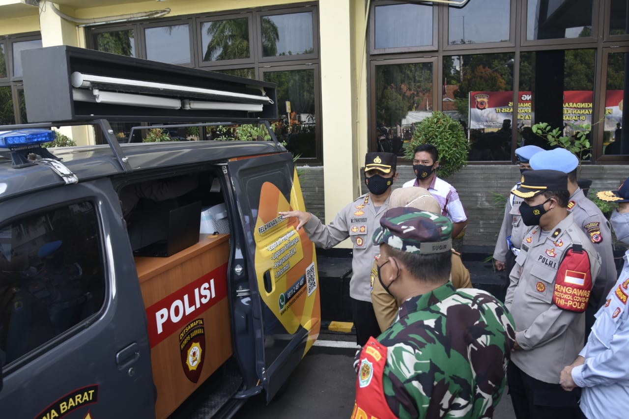 Polresta Cirebon Meluncurkan Kendaraan Operasional Khusus Pelayanan Kepolisian Terpadu Berbasis IT