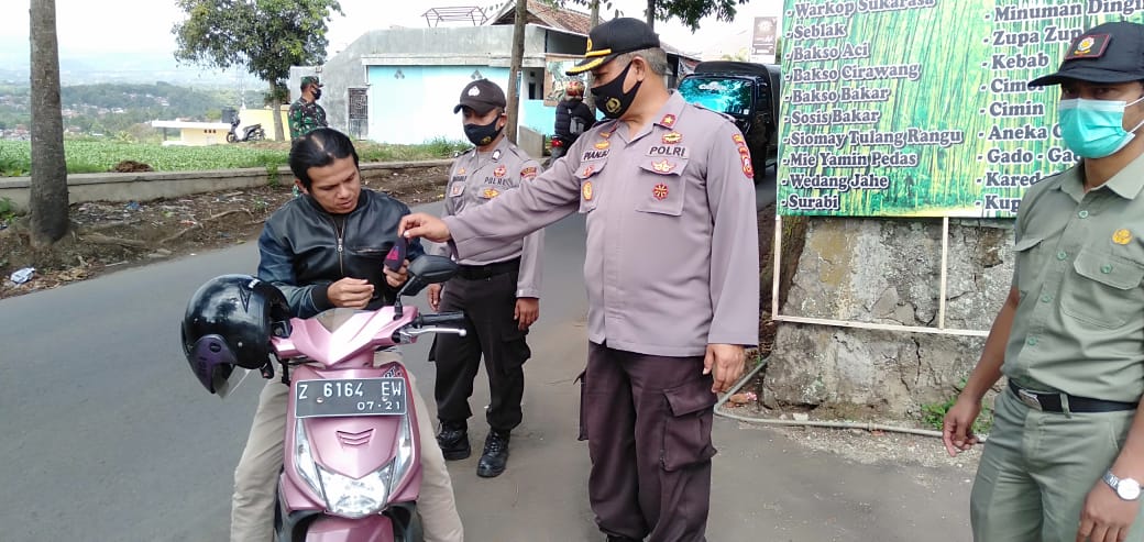 Polres Garut Polda Jabar Gelar Ops Yustisi Pendisiplinan Protokol Kesehatan