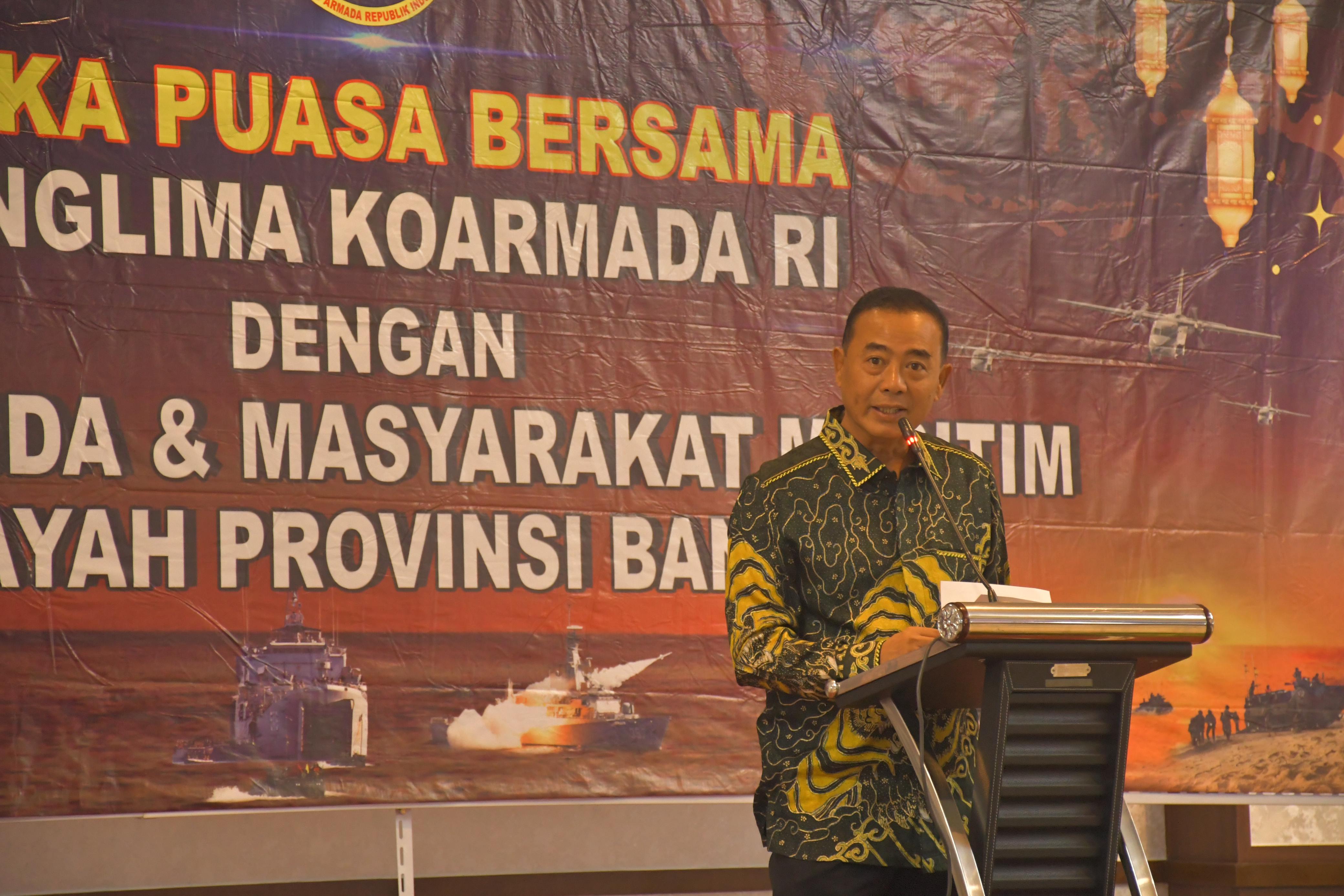 Banten Miliki Lalulintas Perairan Tersibuk, Pangkoarmada RI Sinergikan Keterlibatan Seluruh Aspek untuk Stabilisasi Ekonomi