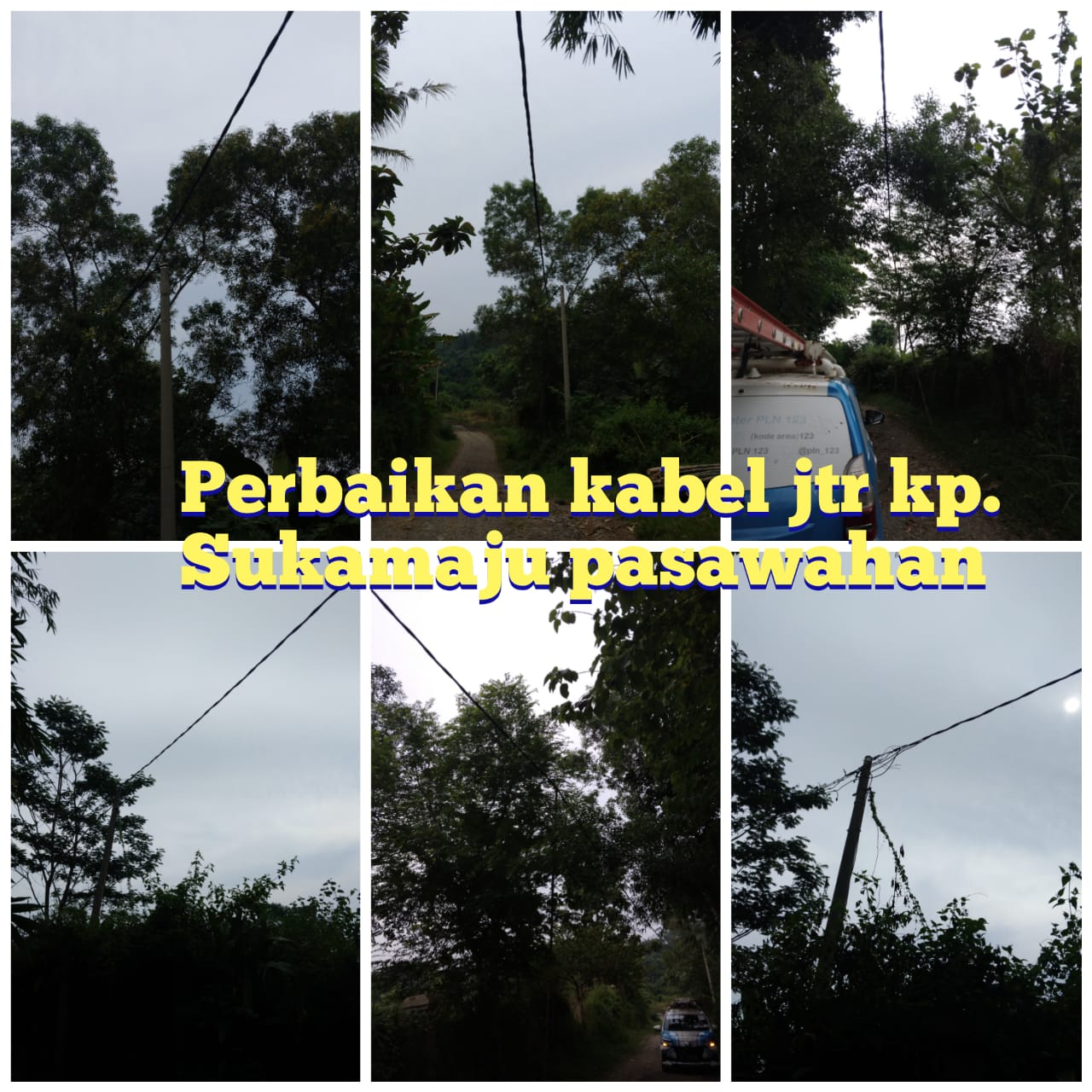 Kabel Listrik Jatuh dan Bahayakan Warga, PLN Purwakarta Gerak Cepat