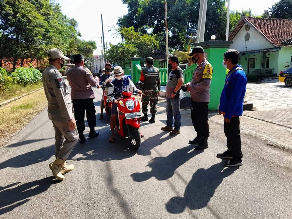 Sinergitas TNI Polri di Majalengka Lakukan Ops Yustisi dan PPKM Darurat