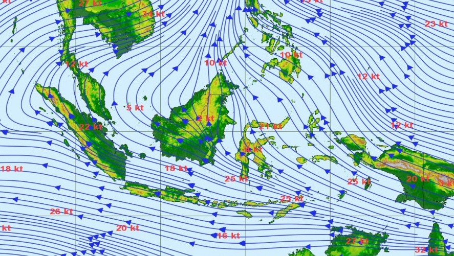 Sejumlah Daerah Berpotensi Hujan Lebat Disertai Petir Angin Kencang