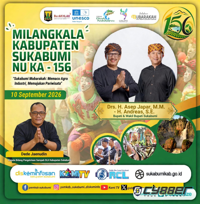 Inilah Rangkaian Kegiatan Hari Jadi Kabupaten Sukabumi ke-156 