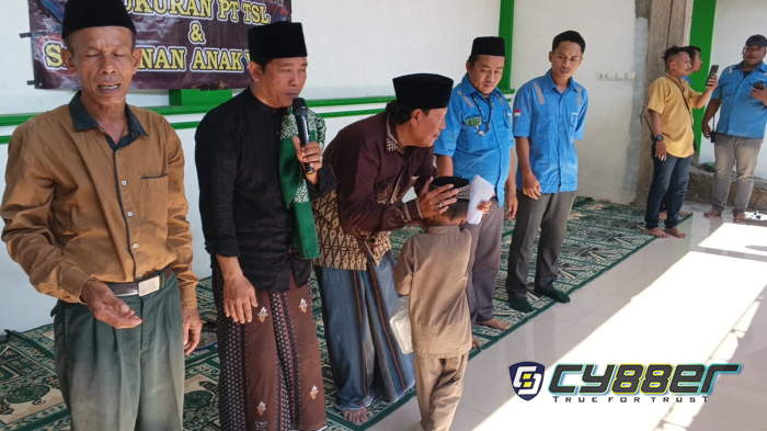 Tasyakuran PT TSL dan TTKKBI Pulomerak Santuni 50 Anak Yatim dan Dhuafa Wujud Syukur dan Kepedulian Sosial