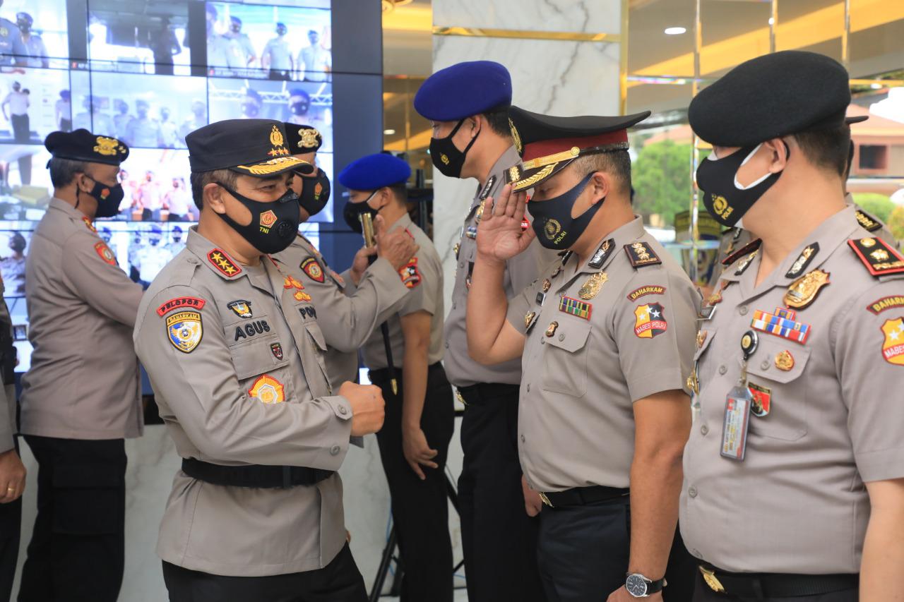 Komjen Pol Agus Andrianto Pimpin Upacara Virtual Kenaikan Pangkat 390 Personel Jajaran Baharkam Polri