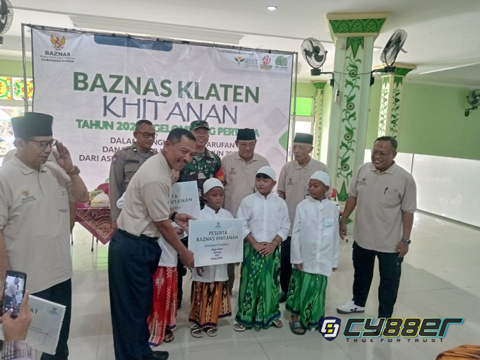 Ratusan Anak Ikuti Khitanan Massal Baznas Klaten, Ini Kata Danramil