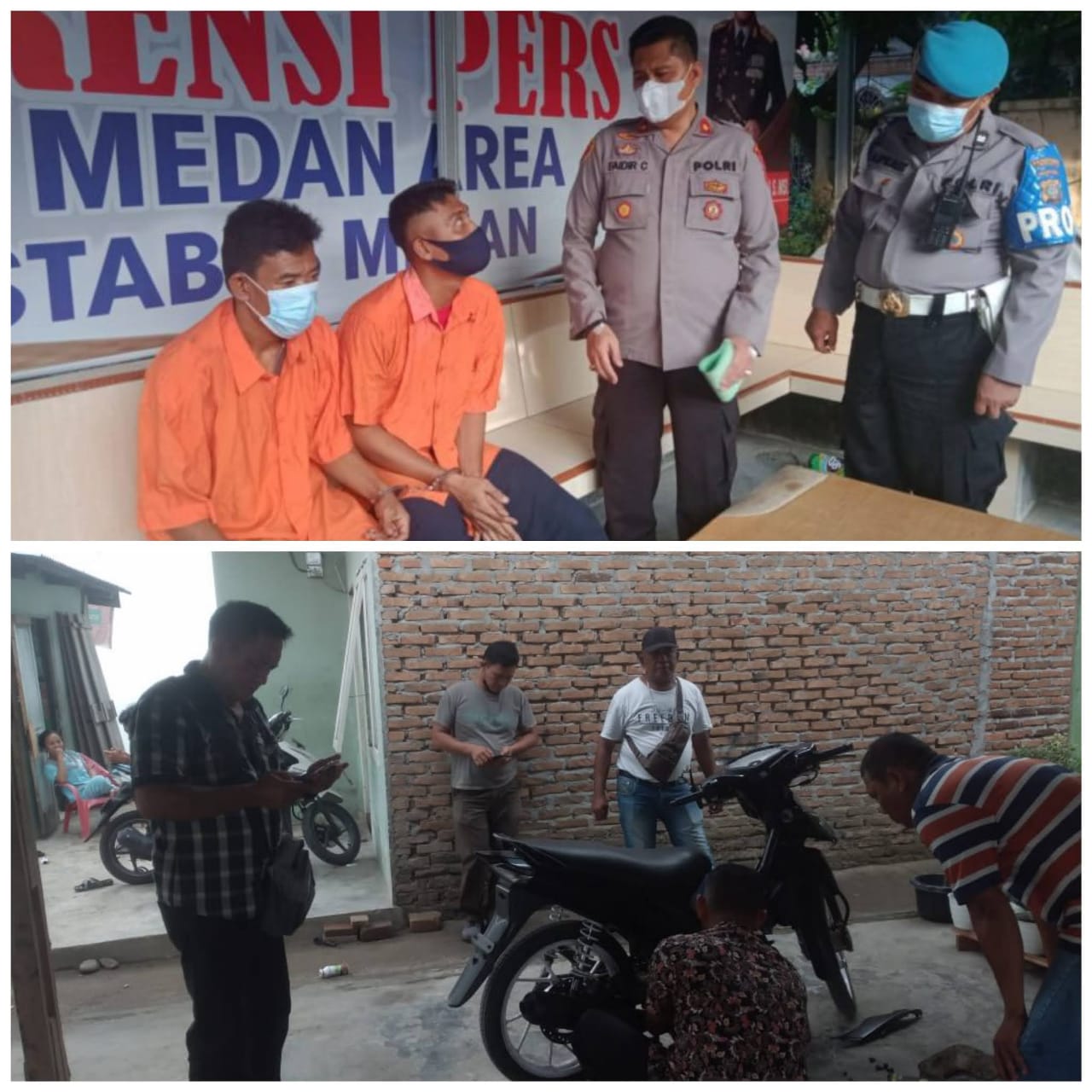Rampok Motor, Polsek Medan Area Ciduk Dua Pelaku dan Enam DPO