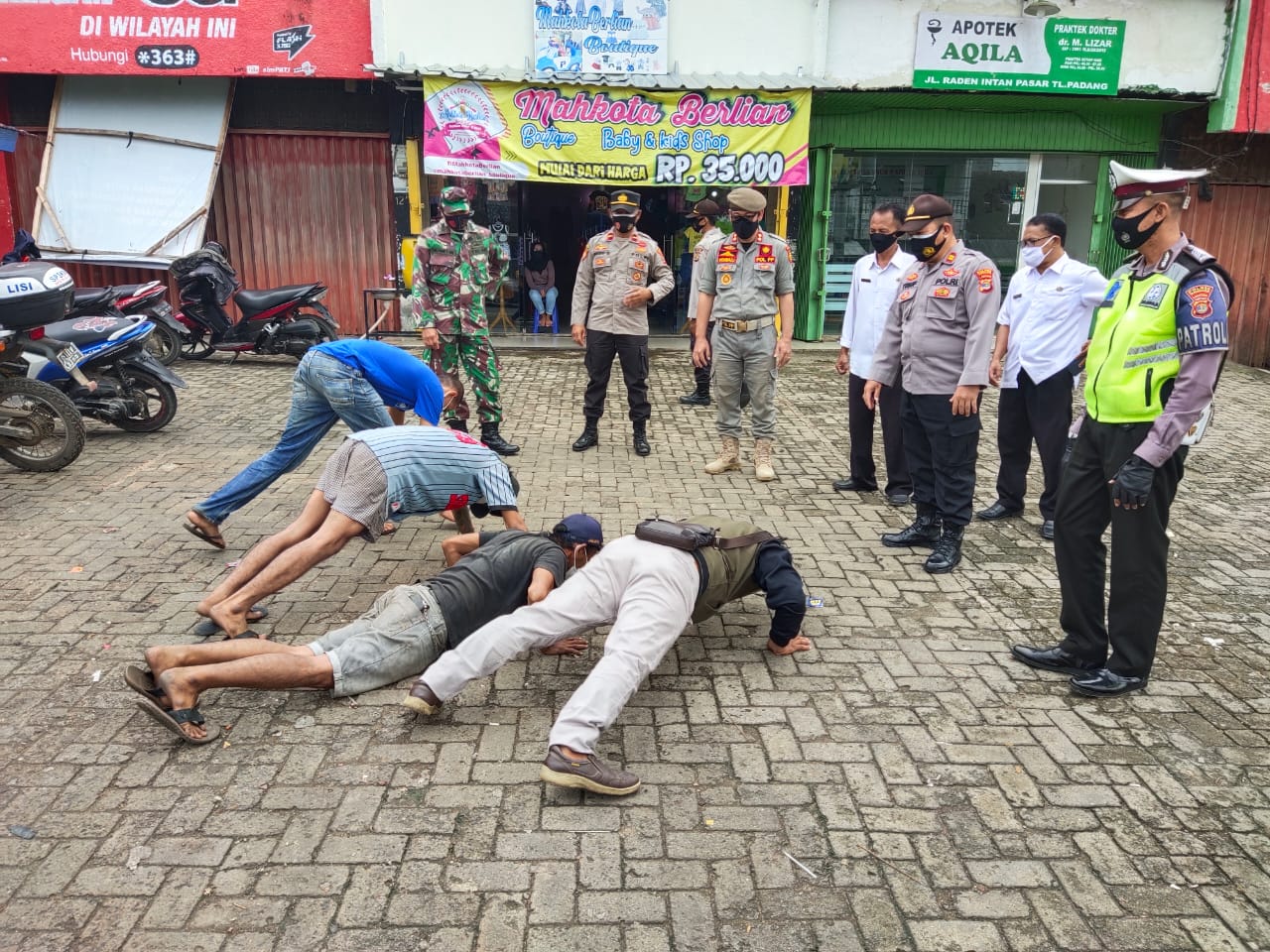 253 Pelanggar Masker Ditindak Tim Gabungan Satgas Covid-19 Tanggamus