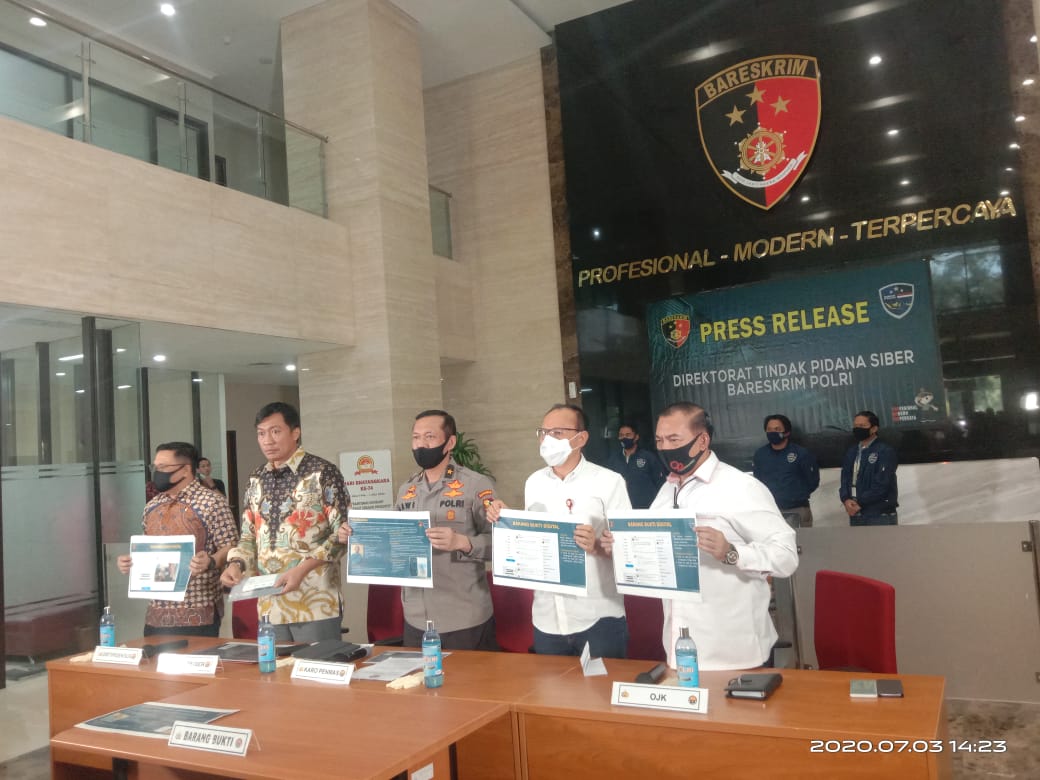Dittipidsiber, Rilis 2 Pelaku Penyebar Hoaks Kondisi Perbankan Indonesia