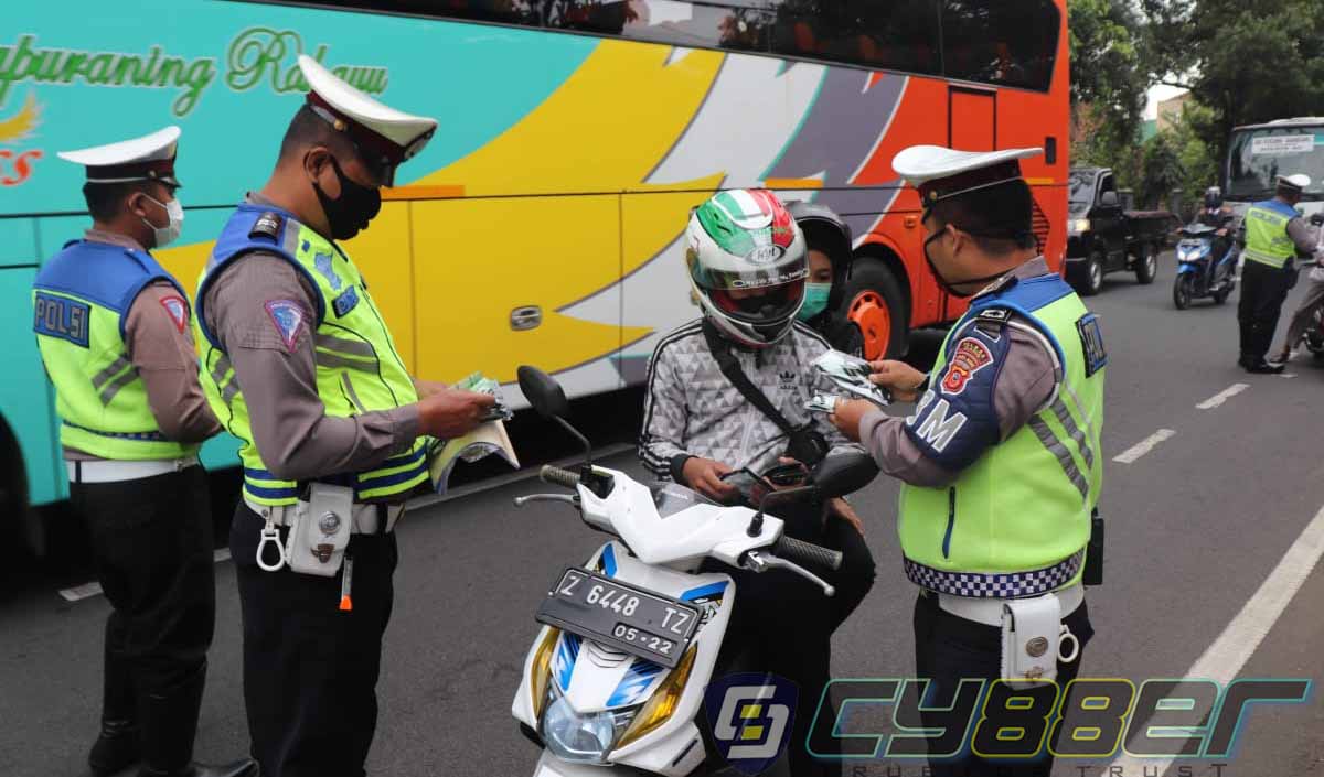 Ops Patuh Lodaya Hari ke 5 di Wilkum Polres Ciamis, Pelanggar Lebih Banyak Dari Hari Sebelumnya 
