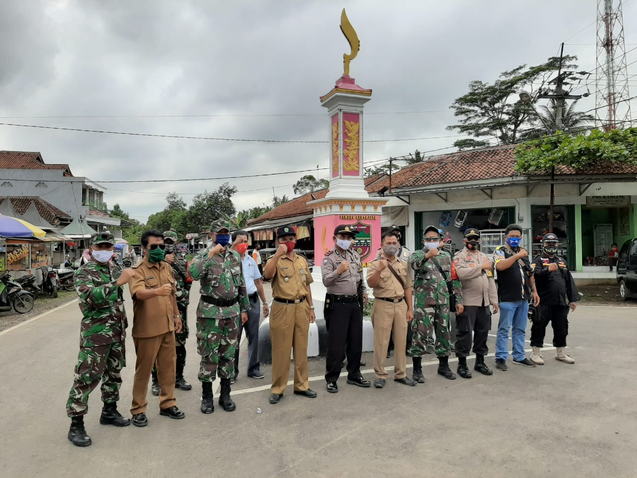 Cegah Penyebaran Covid-19, Polsek Lakbok Gelar Operasi Yustisi