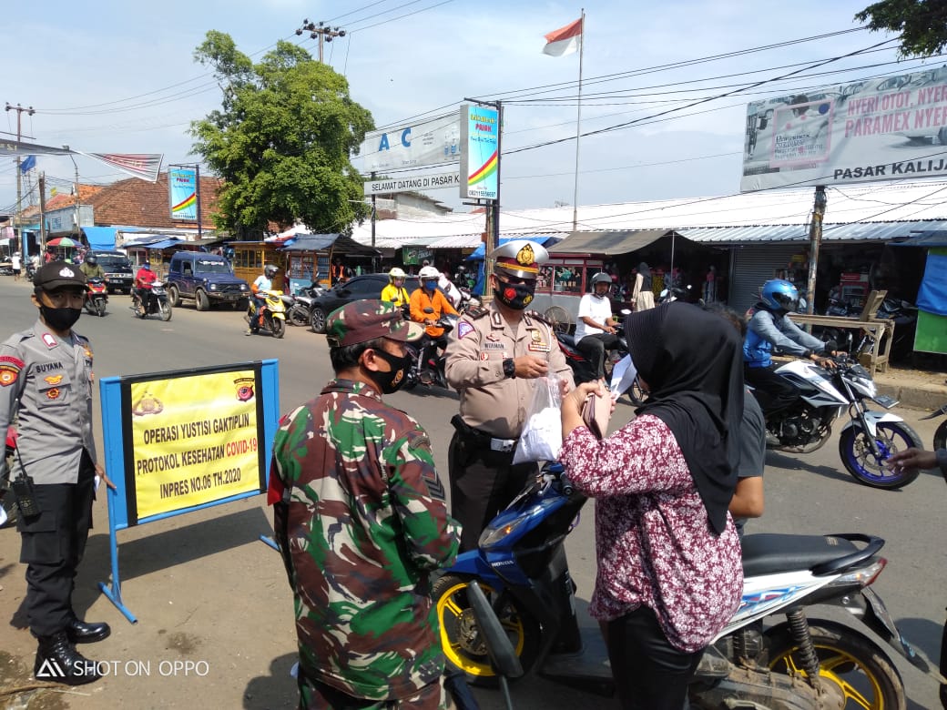 Operasi Yustisi di Wilayah Kec. Kalijati Terus Dilaksanakan Jajaran Polres Subang Polda Jabar
