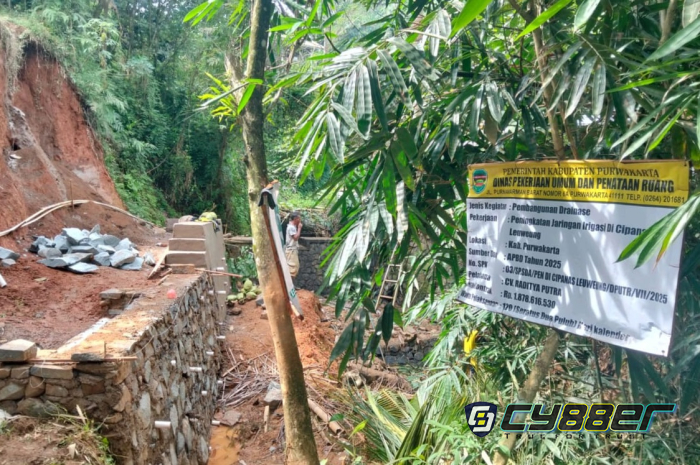 Miris! Diduga Proyek Drainase dan Jaringan Irigasi di Mekarjaya Tidak Sesuai Spesifikasi