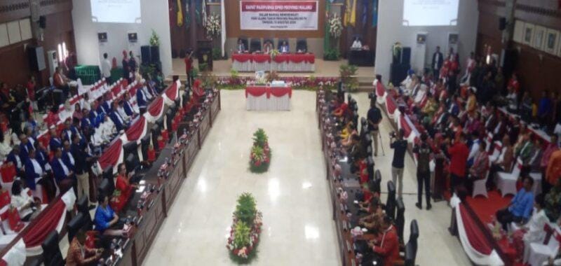 Peringati HUT ke-79 Provinsi Maluku, DPRD Gelar Rapat Paripurna Istimewa 