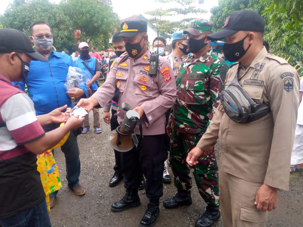 Forkopimcam Kasokandel Laksanakan Operasi PPKM Ditengah Pembagian BLT Kementan