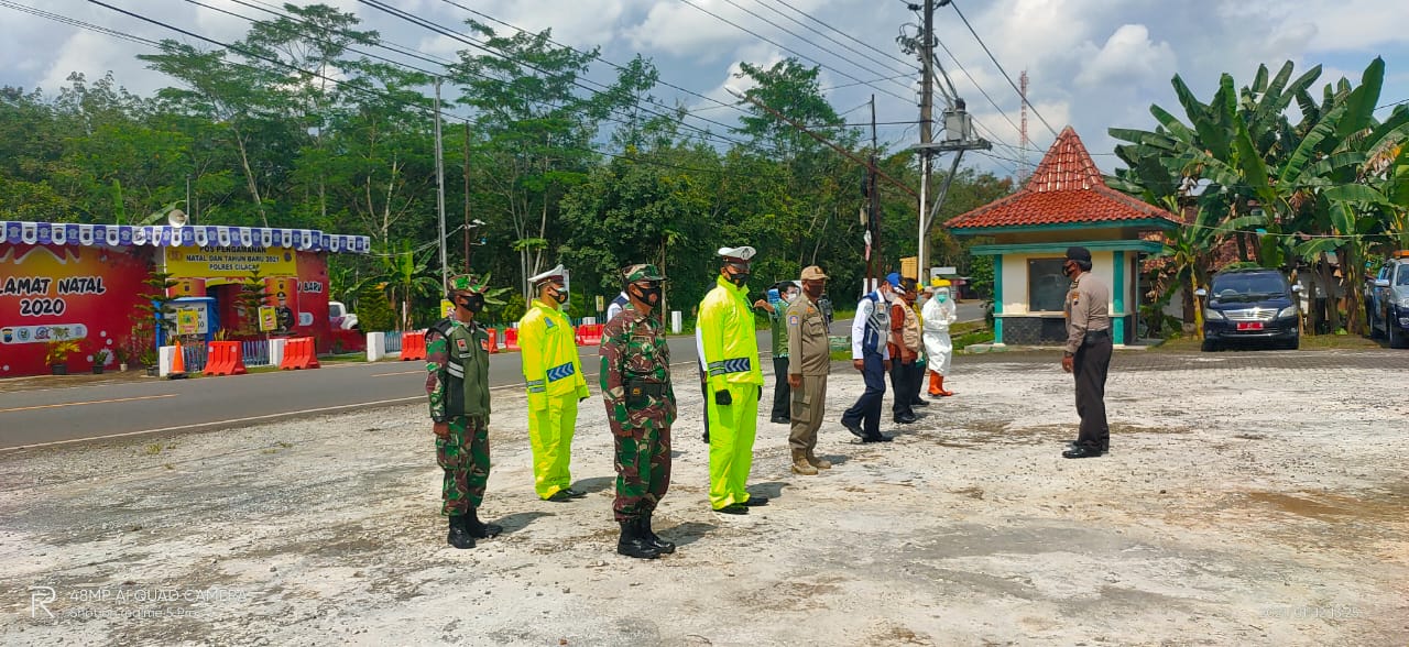 Operasi Penegakan Disiplin Perbup No 126 Tahun 2020 di Rest Area Mergo Perbatasan Jabar Jateng