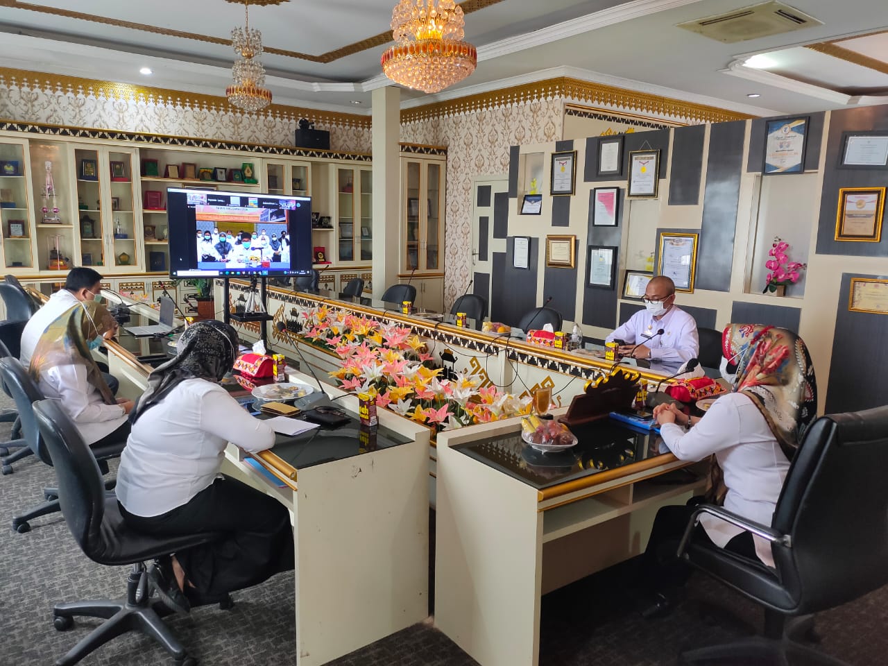 Bupati Tanggamus Ikuti Entry Meeting Pemeriksaan BPK RI