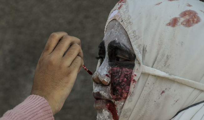 Pocong Palsu yang Kerap Menakuti Warga di Jagakarsa Ditangkap