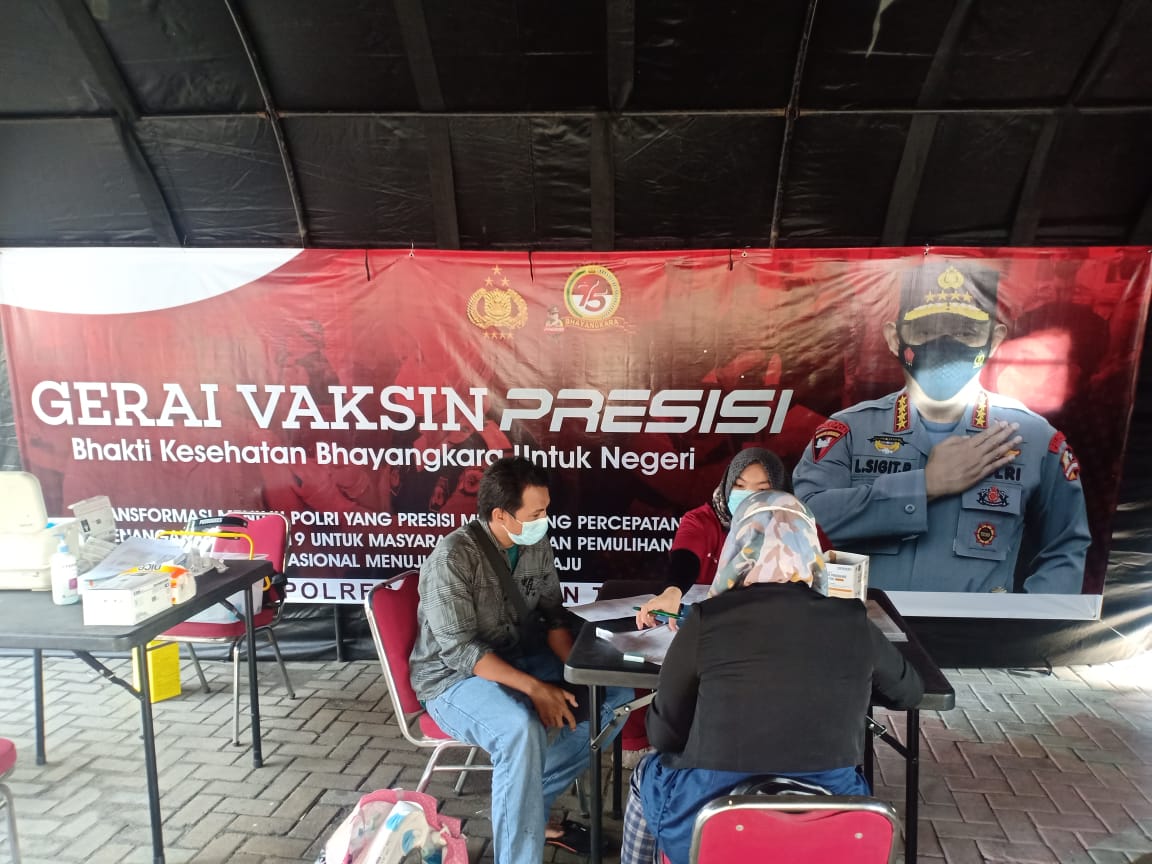 Polri Dirikan Gerai Vaksin Presisi di Polres-Polsek, Gratis dan Tanpa Syarat KTP Domisili 