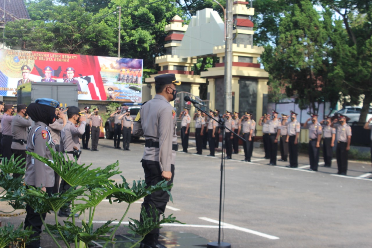 Upacara Kenaikan Pangkat Korp Rapot Dipimpin Langsung Kapolres Ciamis 