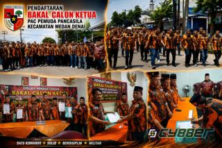 Diiringi Dukungan Solid Pengurus Ranting, Guntur Sahputra Resmi Daftar dan Jadi Calon Tunggal Ketua PAC Pemuda Pancasila Medan Denai