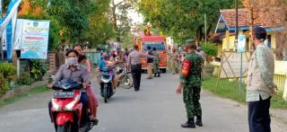 9 Hari Penerapan PSBB Kapolsek Sliyeg, Penumpang Kendaraan Wajib Menggunakan Masker