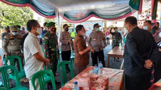 Kapolres Mesuji, Dandim Beserta Bupati Pantau Perayaan Natal