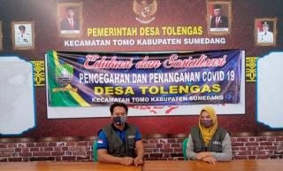 Cucu Nurkaya Kades Tolengas, Tak Kenal Lelah Himbau Warganya akan Bahaya Covid-19