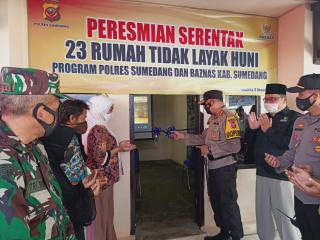 Kapolres Sumedang Resmikan Program Rutilahu Serentak