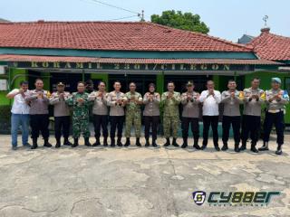 Polsek Cilegon dan Cibeber Anjangsana ke Koramil 2301, Perkuat Sinergitas TNI-Polri