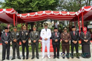 "Indonesia Berdaulat, Adil dan Makmur”, Dandim 0723/Klaten Hadiri Upacara HUT Ke-81 RI Di Klaten