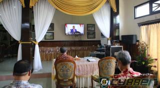 Presiden Joko Widodo Membuka Musrenbangnas Melalui Siaran TVRI