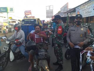 Razia Masker Terus di Tingkatkan Jajaran Polsek Tukdana