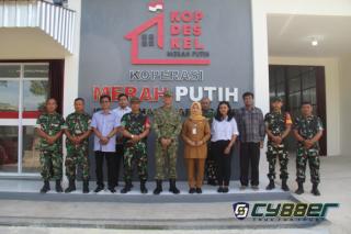 Dandim 0723/Klaten Tinjau KDKMP Bareng Lor dan Ikuti Vicon Bersama Wapang TNI
