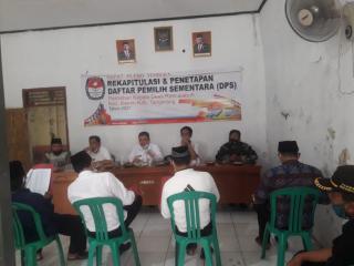 Rapat Pleno Terbuka Rekapitulasi  Daftar Pemilih Sementara Desa Rancalabuh