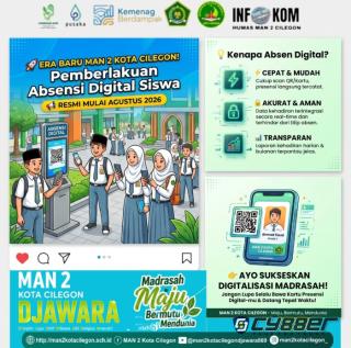 Man 2 Kota Cilegon Terapkan Absensi Digital, Dorong Kedisiplinan Siswa di Era Madrasah Modern