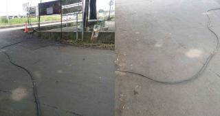 Warga Kongsi Tonggoh Cigombong Bogor, Keluhkan Kabel Telkomsel yang Berbulan-Bulan Berceceran di Jalan