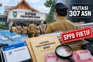 Mutasi 307 ASN oleh SF Haryanto, Kerugian SPPD Bermasalah di Setwan DPRD Riau Disebut Turun pada 2025