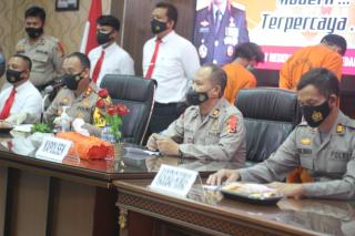Polres Sumedang Polda Jabar Gelar Konferensi Pres Tindak Pidana Pencurian Sepeda Motor