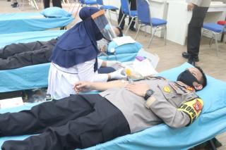 Polres Purwakrta Gelar Donor Darah Jelang Hari Bhayangkara Ke 74